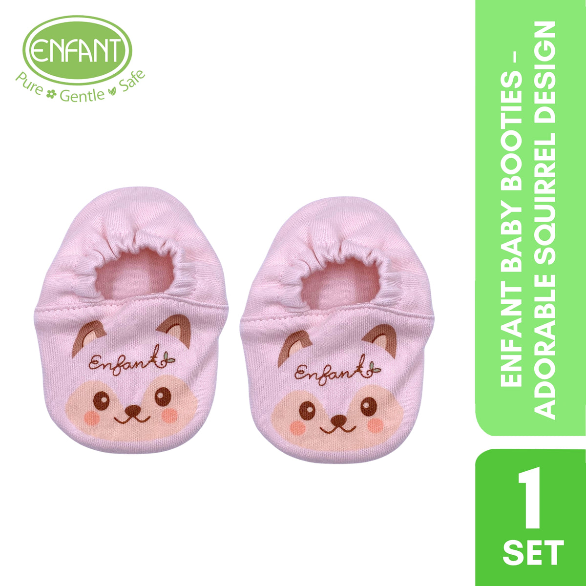 ENFANT Baby Booties –  Adorable Squirrel Design