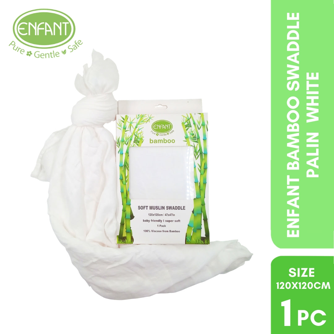 100% Bamboo Muslin Swaddle w/ Design