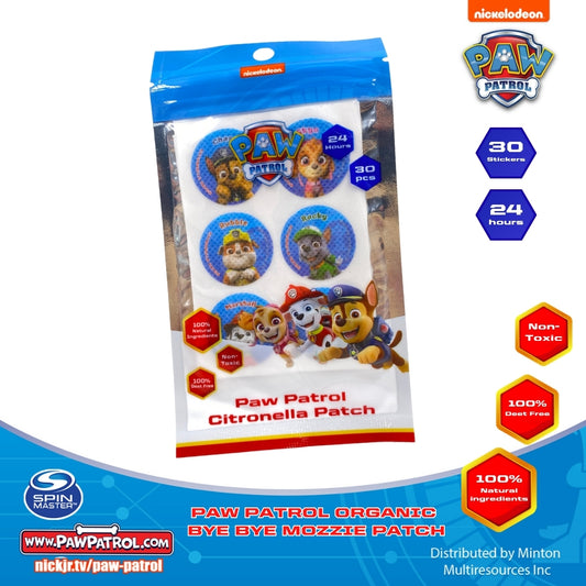 PAW PATROL ORGANIC  BYE BYE MOZZIE PATCH_30 stickers