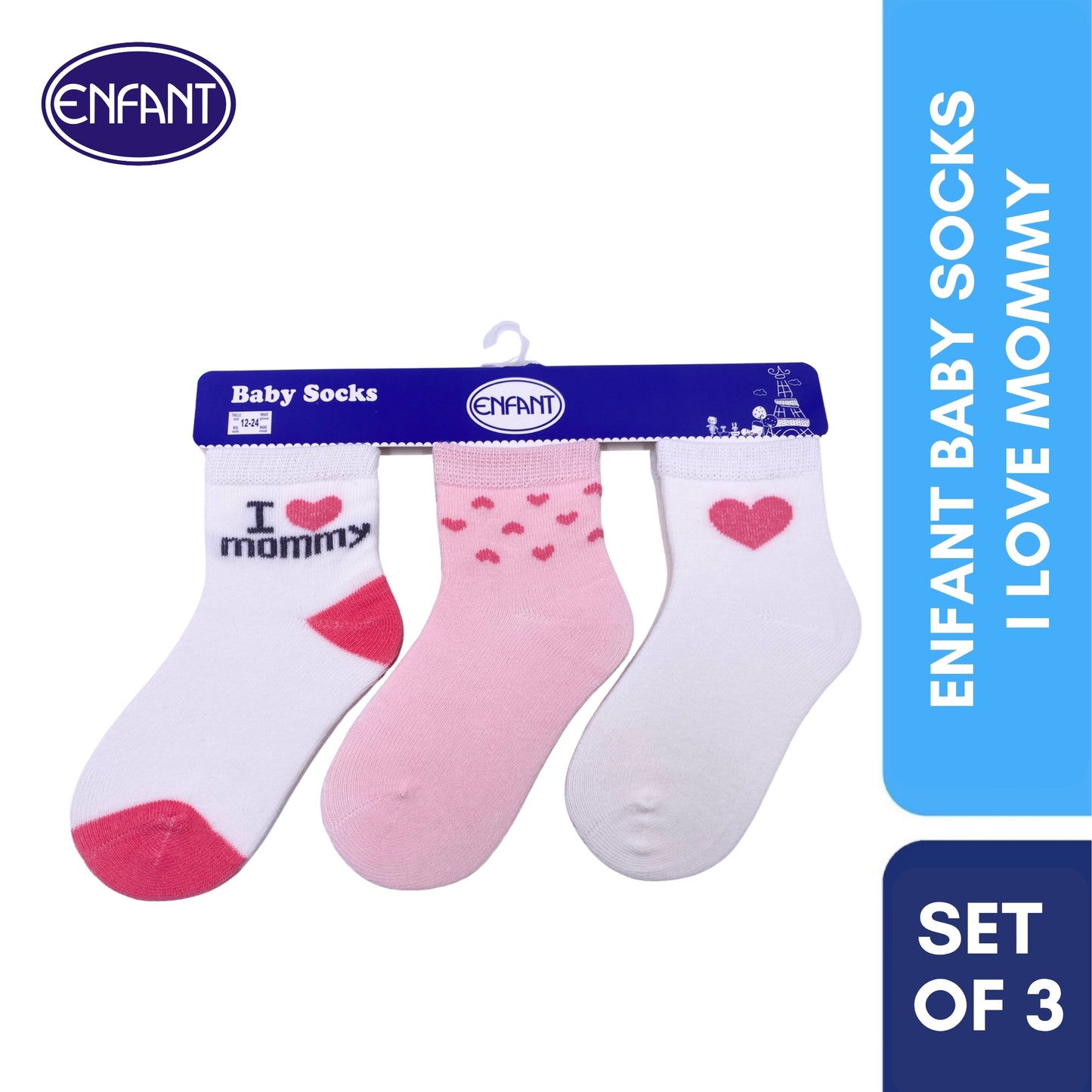 Enfant Baby Socks i Love Mommy