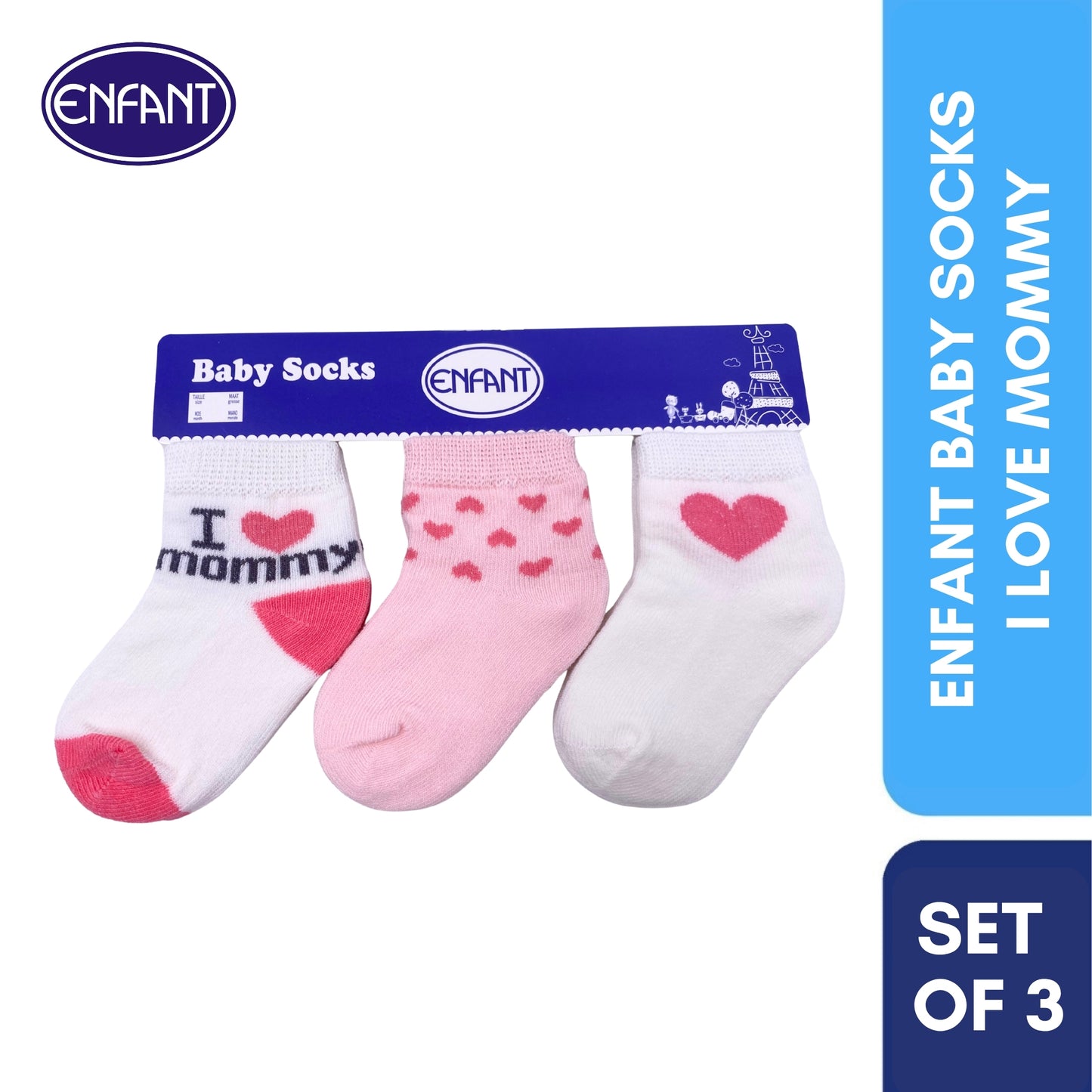 Enfant Baby Socks i Love Mommy