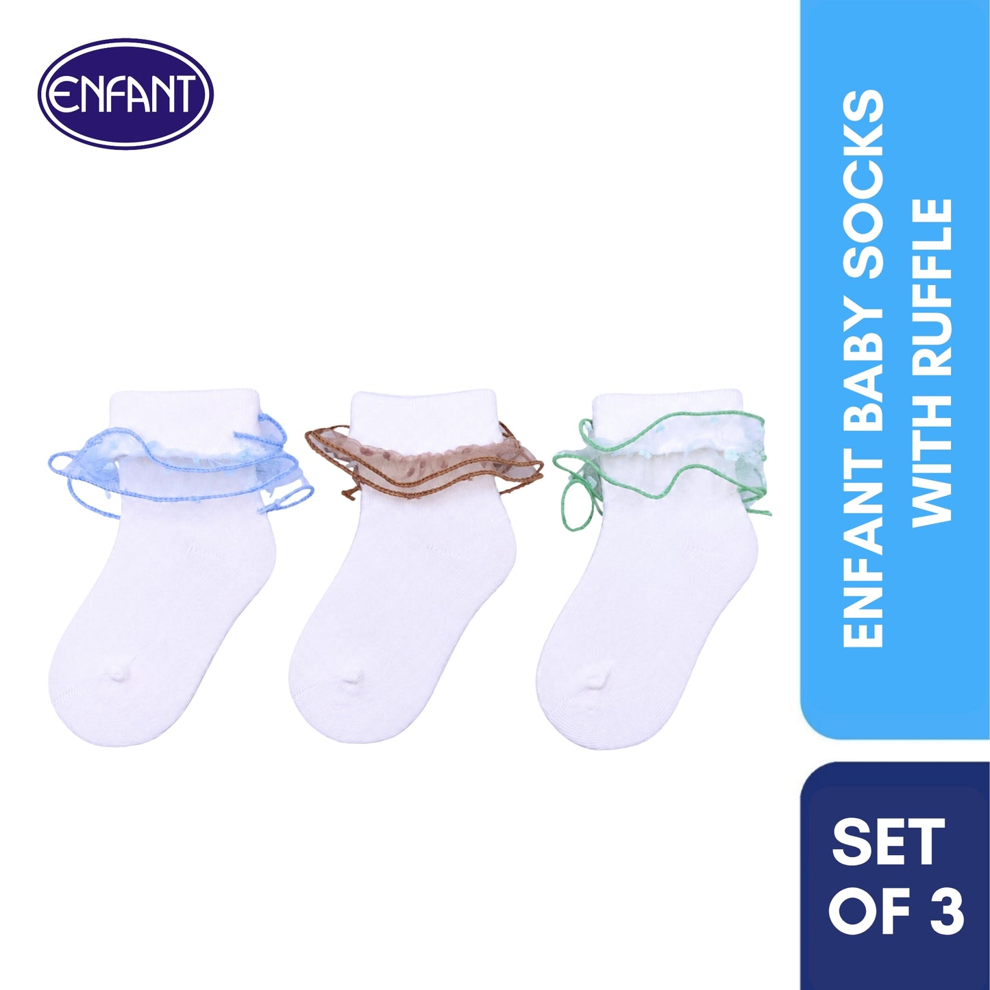 Enfant Baby Socks  With Ruffle