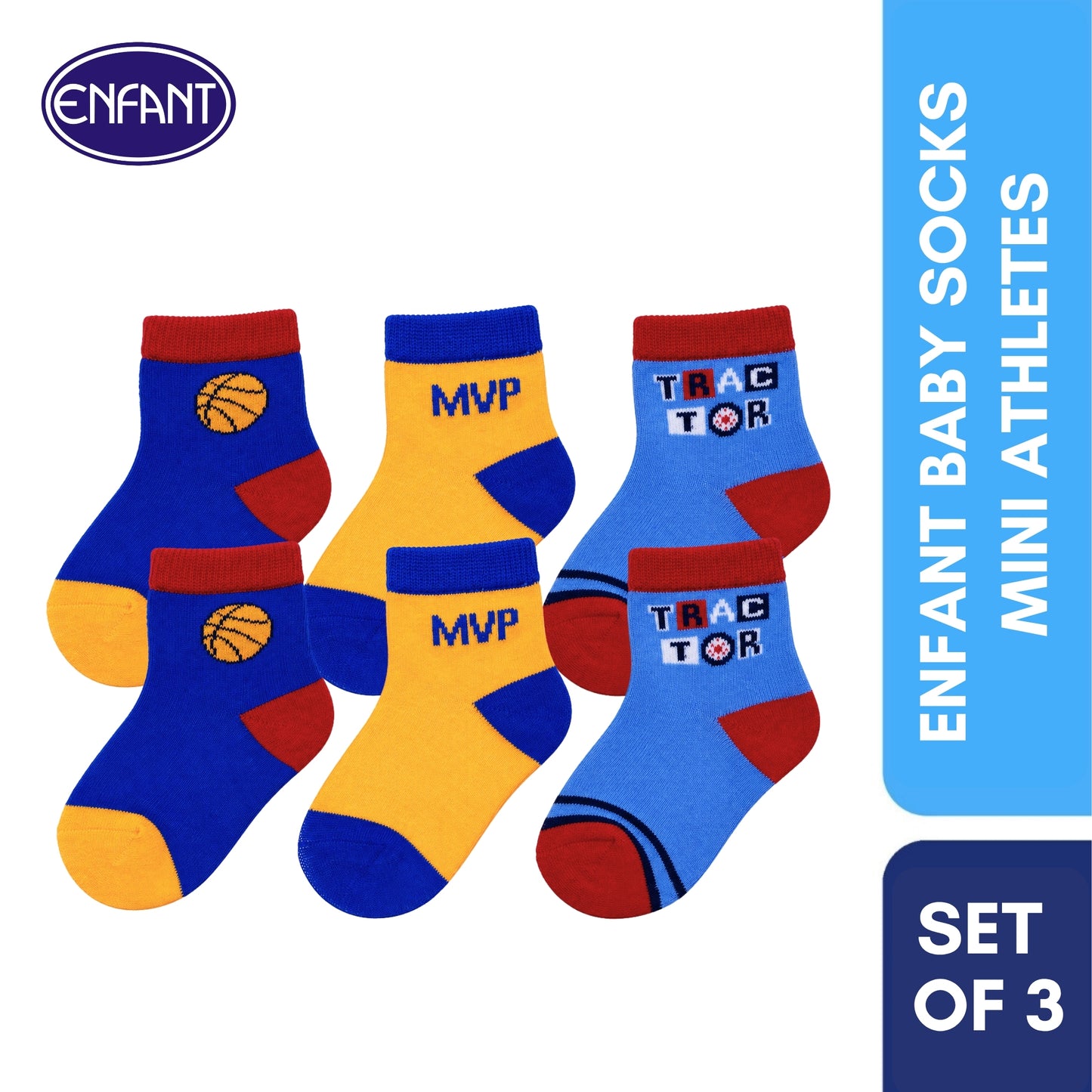 Enfant Baby Socks Mini Athletes for boys