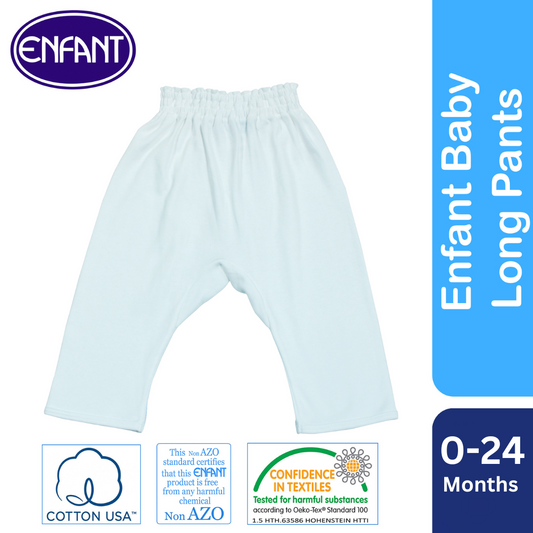 Enfant Baby Newborn Long Pants Pajama (White)