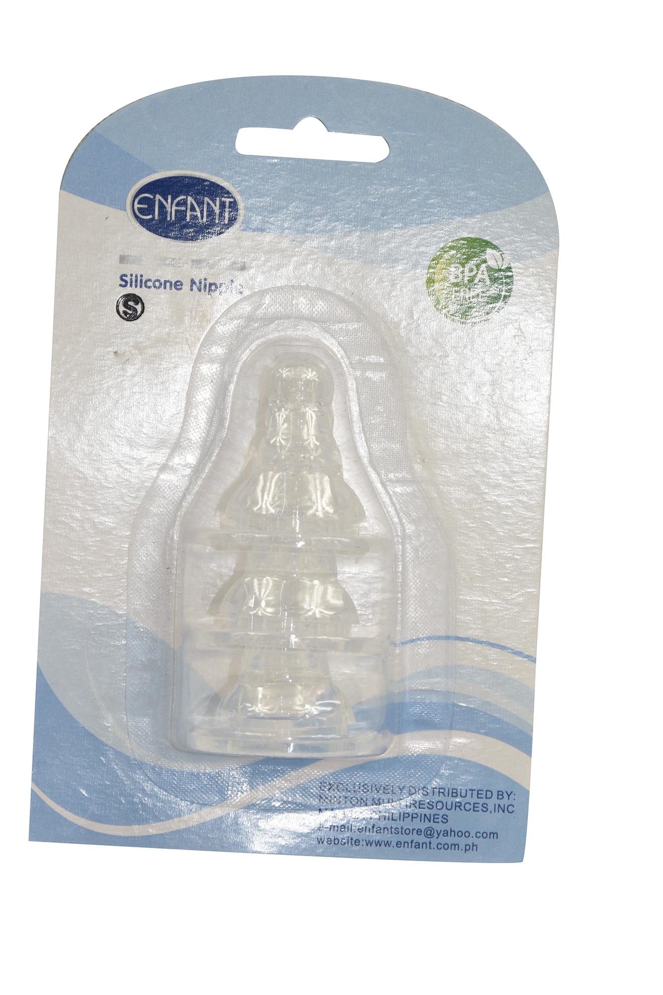 Enfant Baby Anti-colic Silicone Nipple set of 3