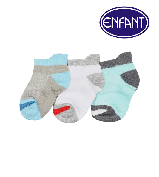 Enfant Baby Boys Socks for 0-6/6-12/12-24 months (3 PAIRS)