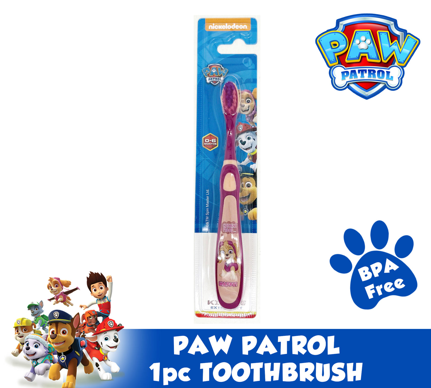 PAW PATROL TOOTHBRUSH FOR TODDLER and Kids (1pc or Set)