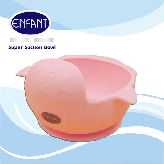 Enfant Super suction Bowl Silicone Stay up Baby Kids Food Bowl