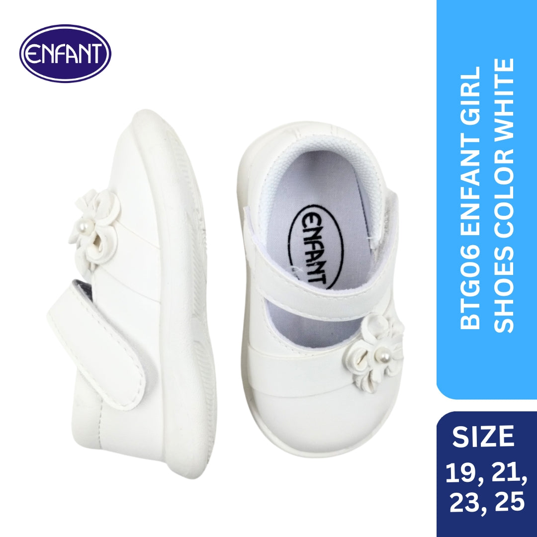 enfant baby girls sandals white