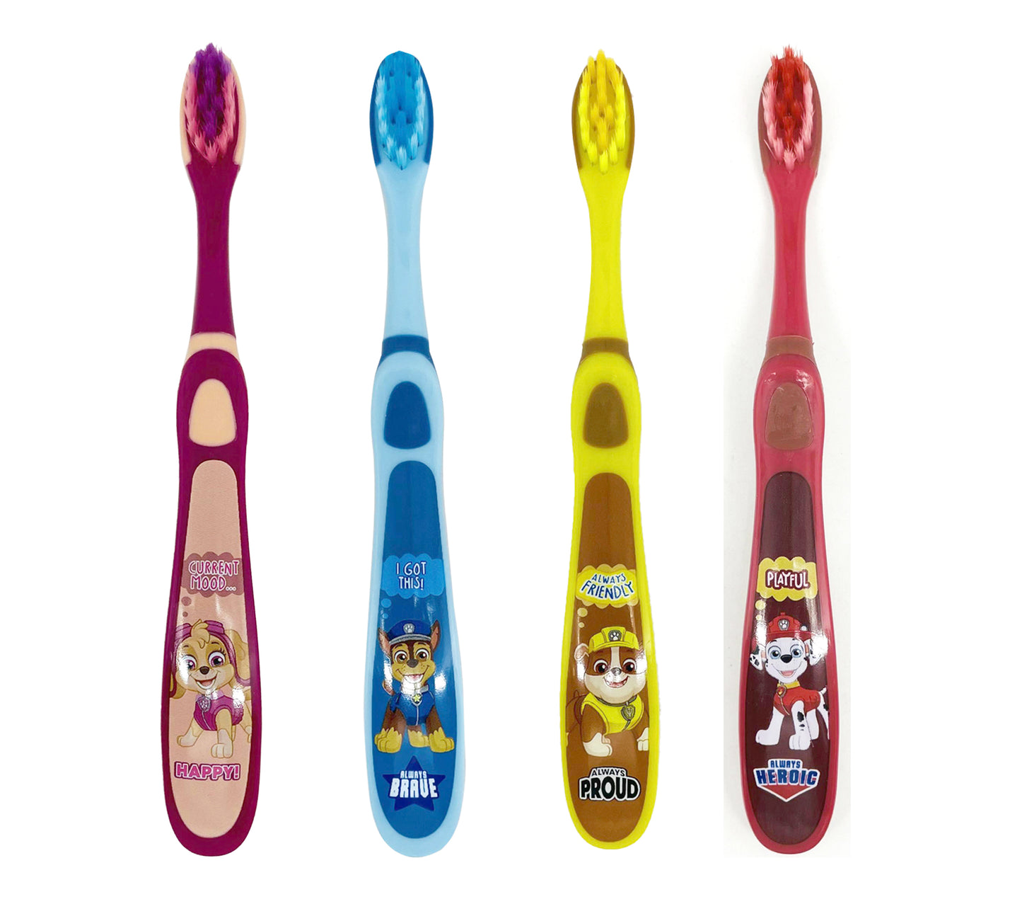 PAW PATROL TOOTHBRUSH FOR TODDLER (4 pcs )