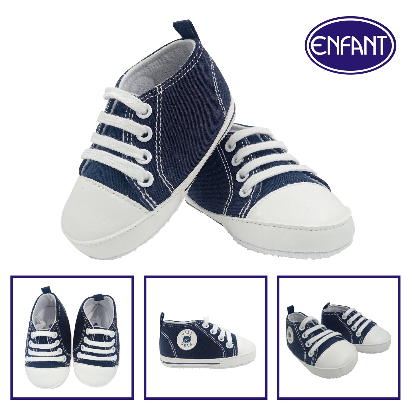 Enfant Baby Boy Shoes for 0-6/6-12/12-18 months