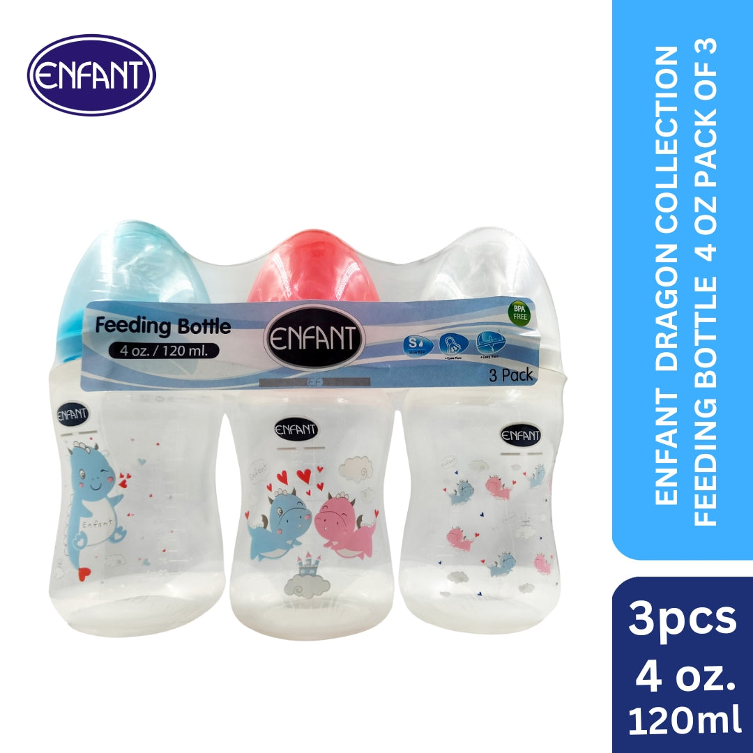 Enfant Dragon Collection Feeding Bottle set of 3 4OZ