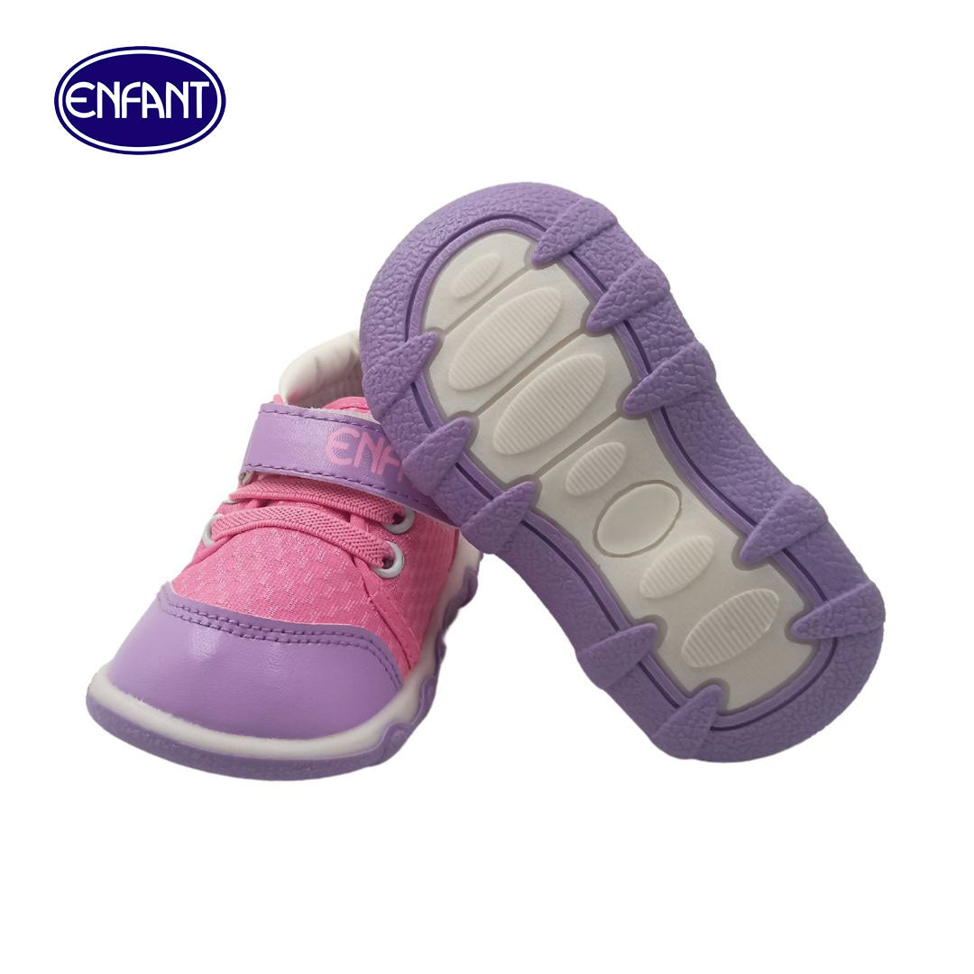 Enfant Shoes Kids Shoes Girls Pink shoes Soft Bottom Walking shoes Non-slip Baby Toddler Outdoor