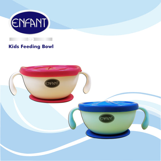 Enfant Feeding 2-in-1 baby snack and drinking bowl suction bowl baby feeding bowl set