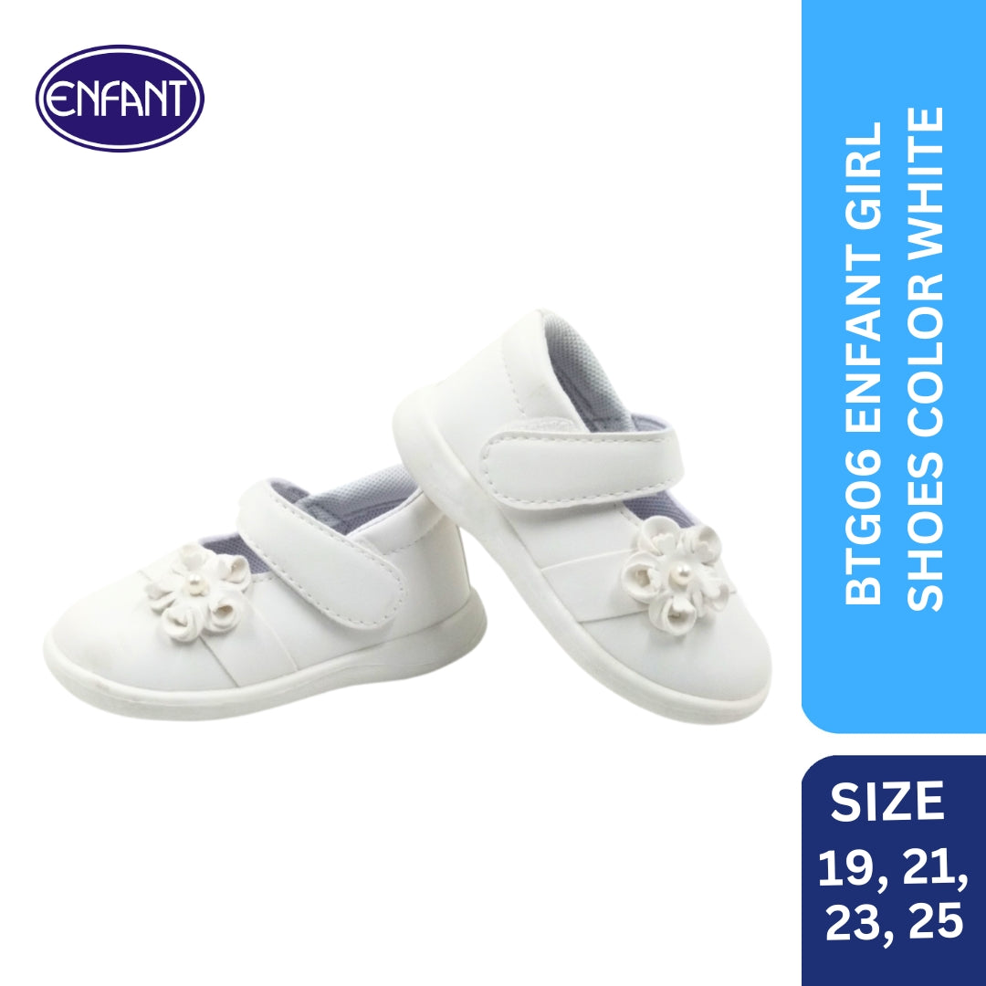 enfant baby girls sandals white