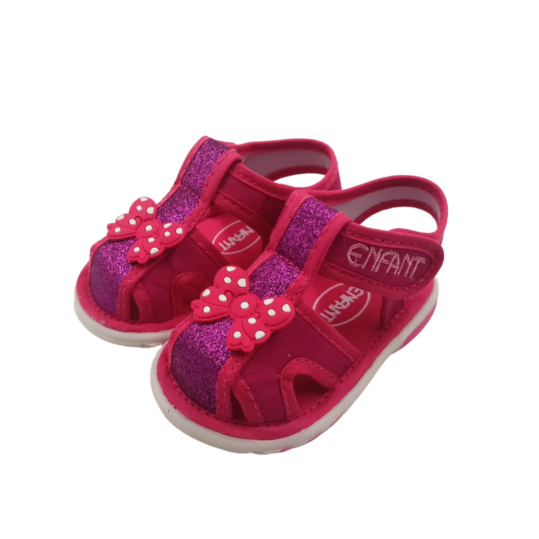 Enfant Shoes Kids Sandals Girls Fuchsia Sandals Children's Sneakers Soft Bottom Walking Sandals Non-slip Baby Toddler Outdoor Sandals