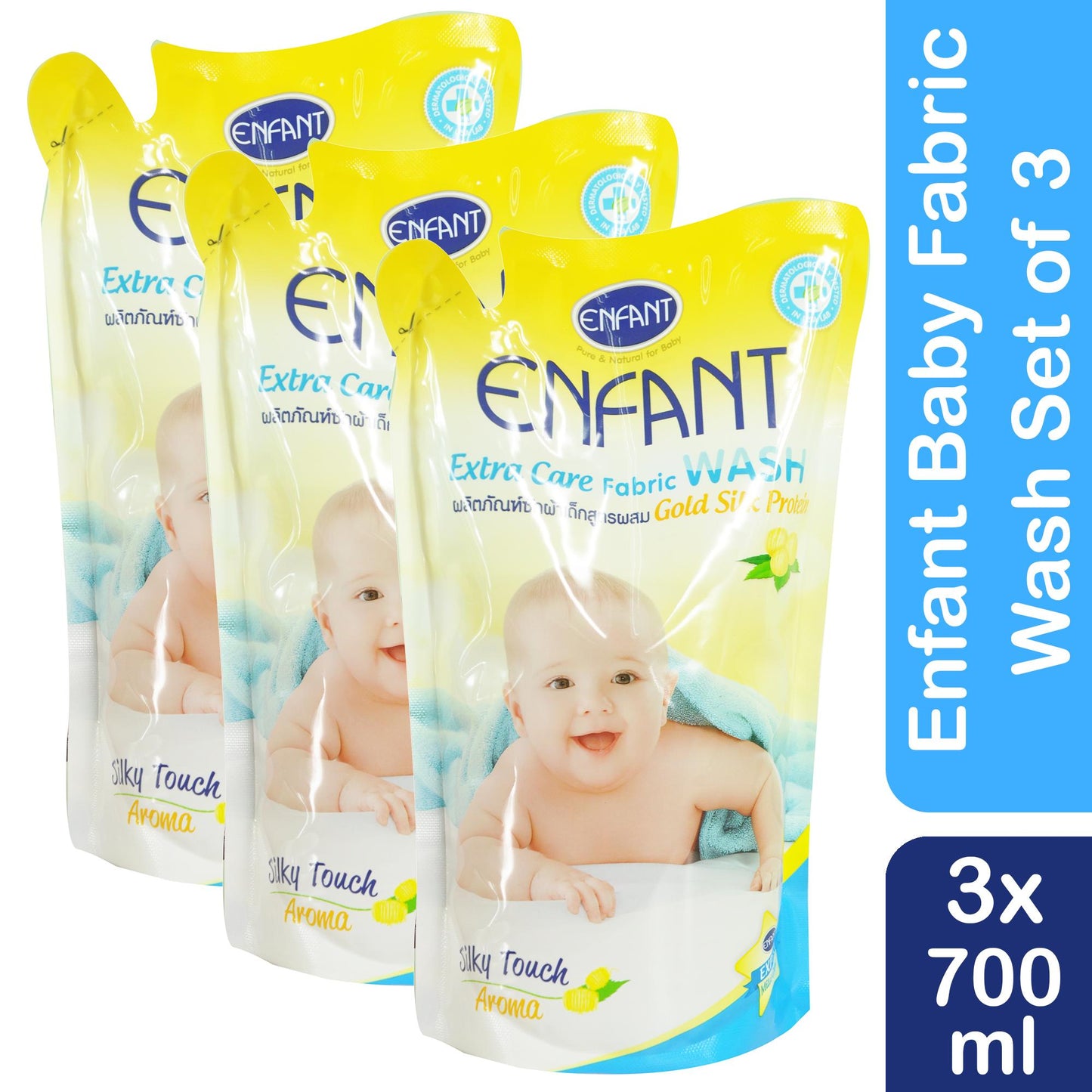 Enfant Baby Extra Care Fabric Liquid Detergent Wash 700 ml (pack of 3)