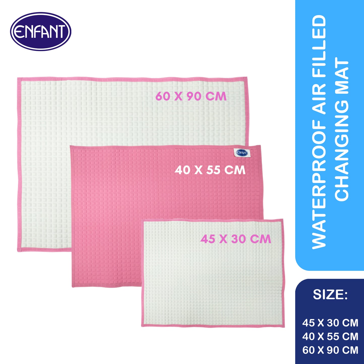 Enfant Baby Waterproof Air-Filled Rubber Changing Mat