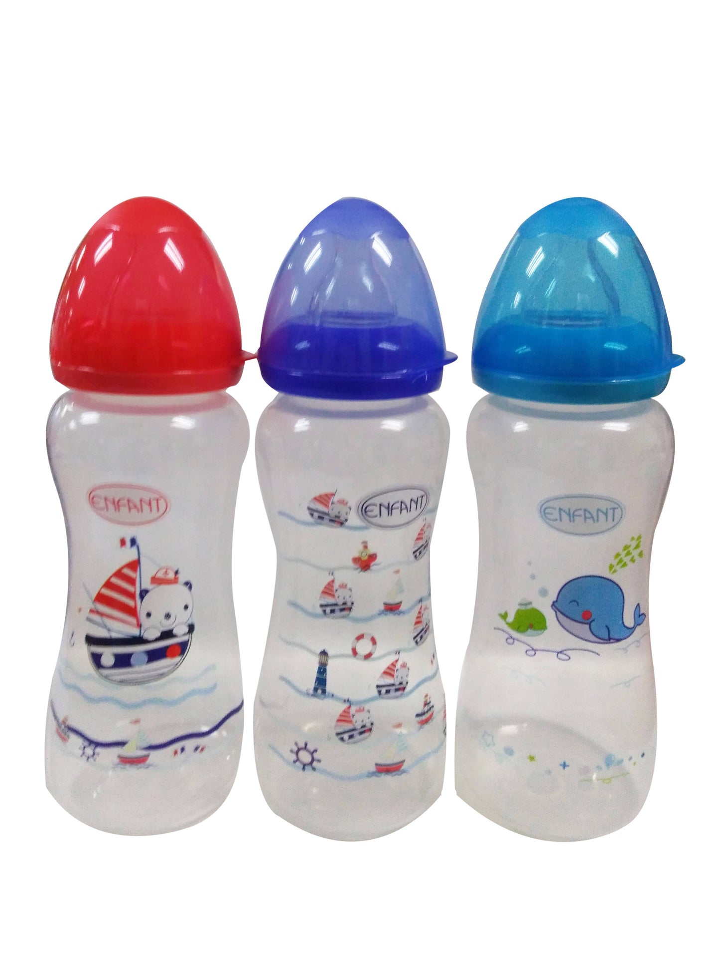 Enfant Feeding Bottles 8oz  Boy Pack of 3