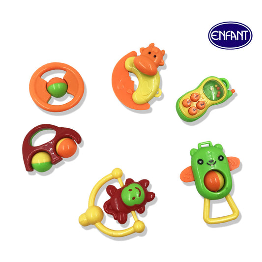 Enfant Baby Rattle 6Pcs Nursery Toys