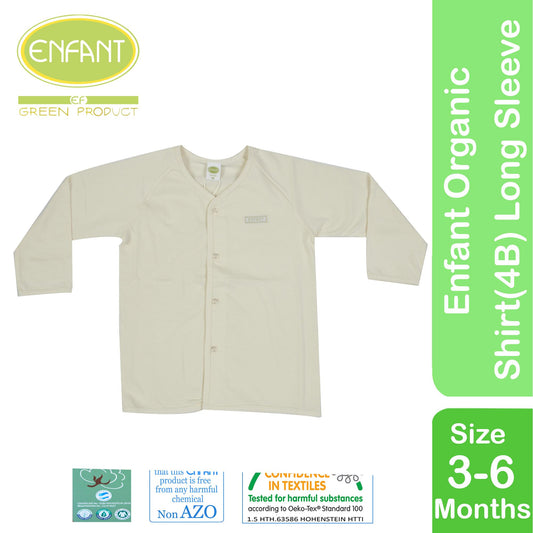 Enfant Organic Shirt 4 Button Long Sleeves