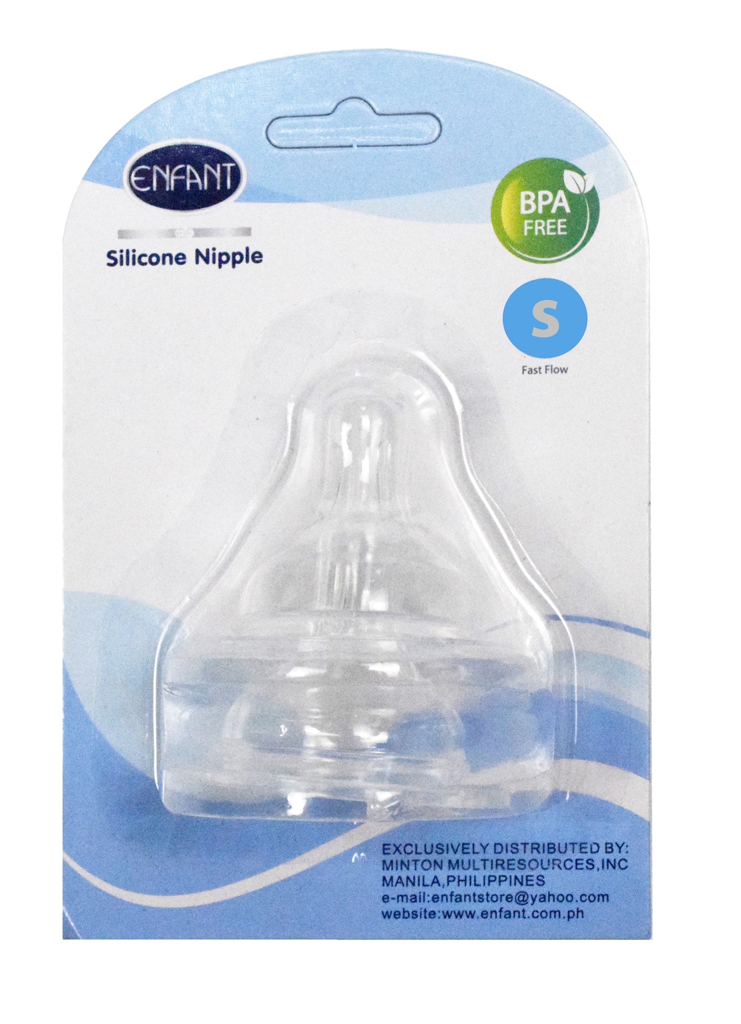 Enfant Baby Silicone Nipple Wide Neck Nipple pack of 2