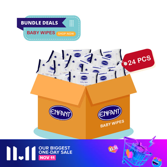 Enfant Baby Wipes 80 Sheets/24PCS Carton Box Deal. Buy more Save More