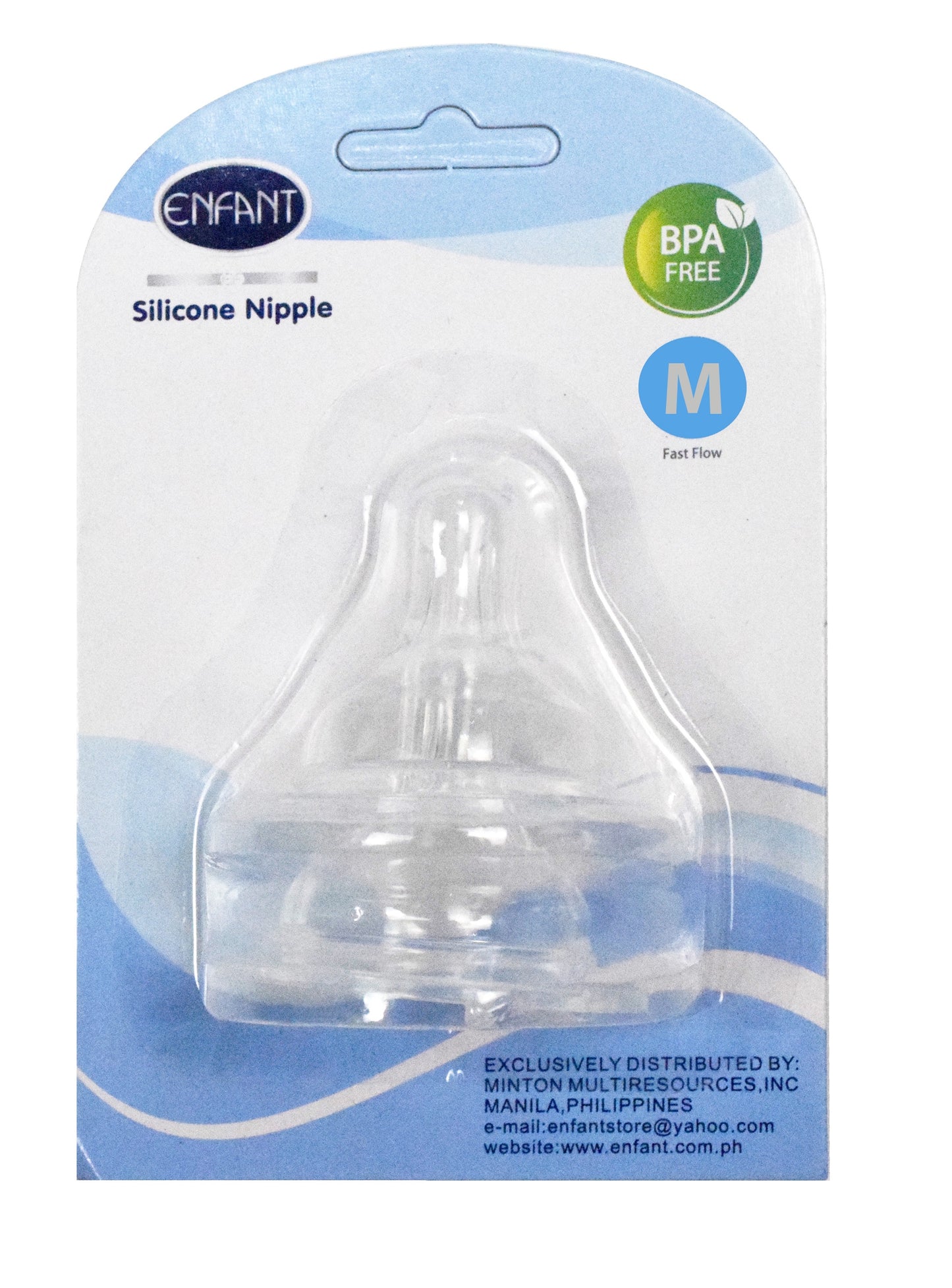 Enfant Baby Silicone Nipple Wide Neck Nipple pack of 2