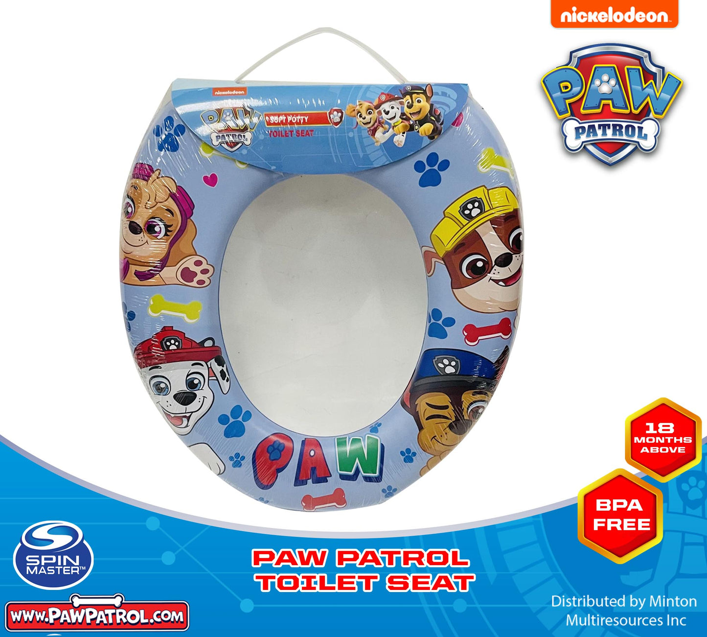 PAW PATROL Toddler Potty Trainer TOILET SEAT