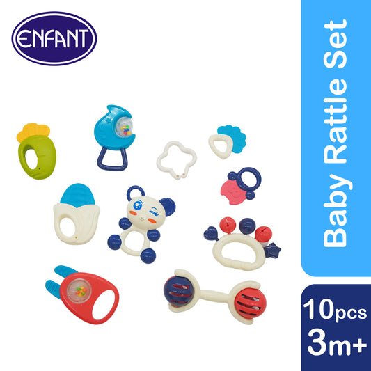 enfant baby rattle toys 10 pcs set