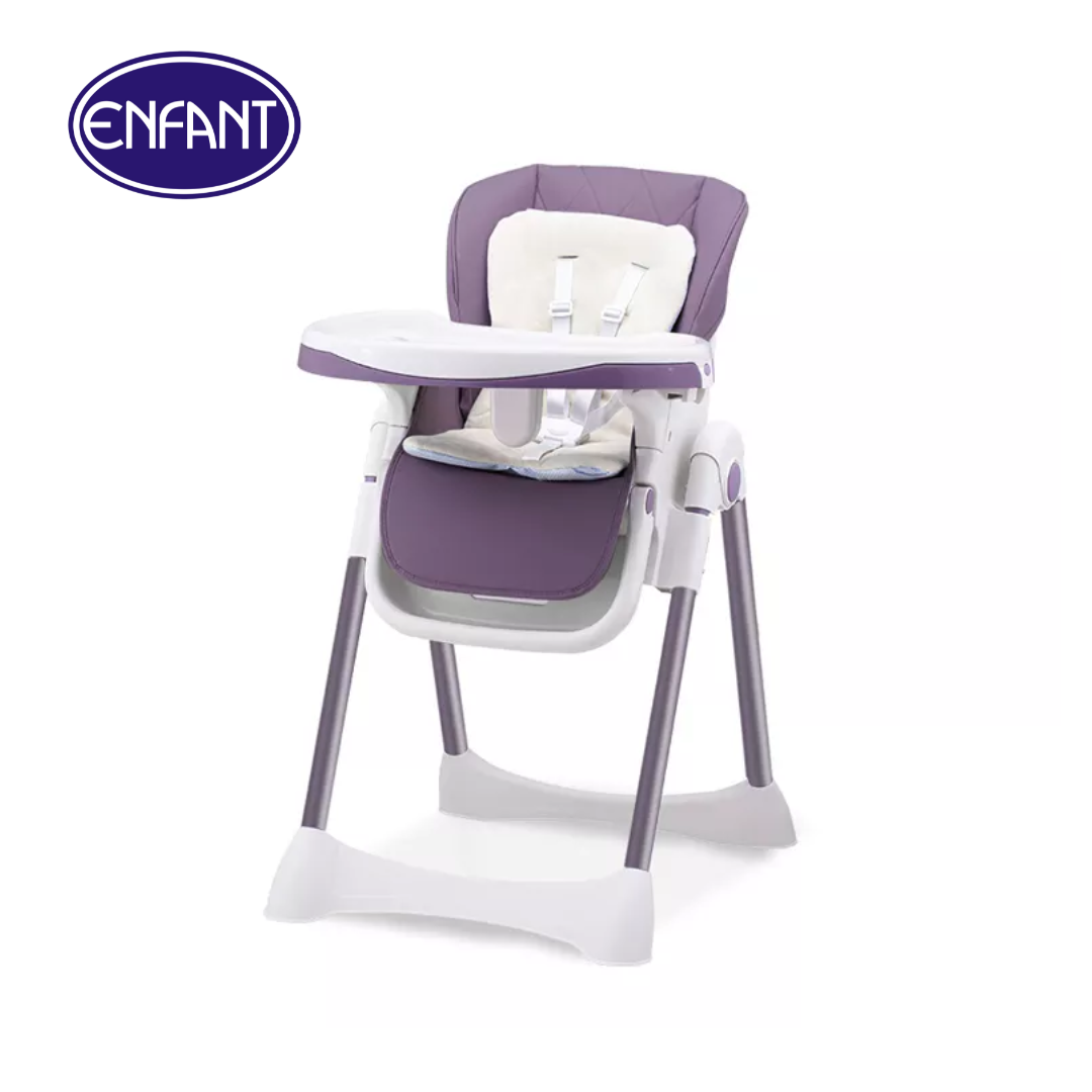 ENFANT Luxury High Chairs for Babies and Toddlers, Space Saver High Chair for Baby Multifunctional Baby Feeding Chair with Adjustable Tray Easy to Clean