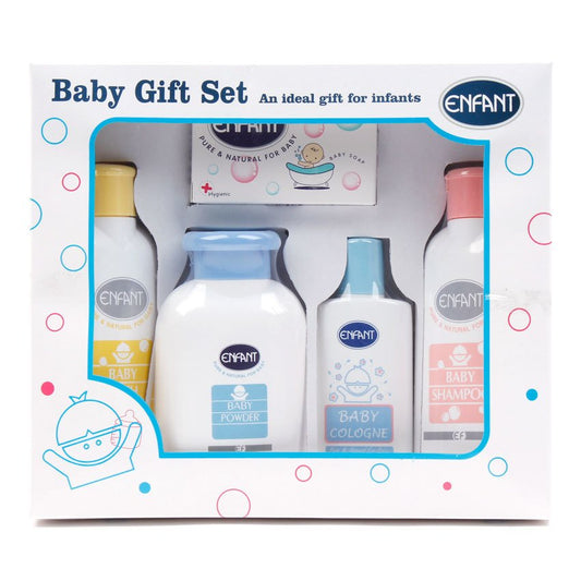 Enfant Baby Toiletries Gift Set (Baby shampoo, bath, powder, soap, cologne)