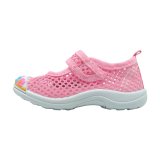 Enfant Toddler Shoes with Flower Patch and Stitch Design (Pink)