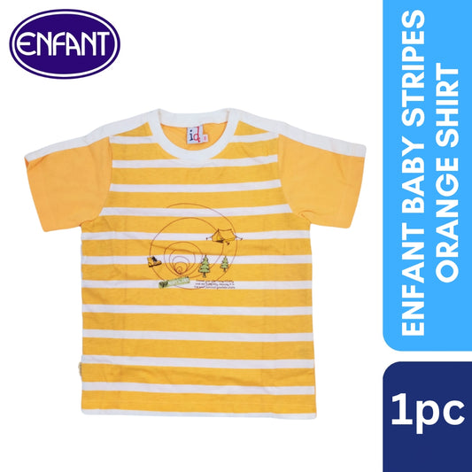 Enfant Baby Stripes Orange Shirt