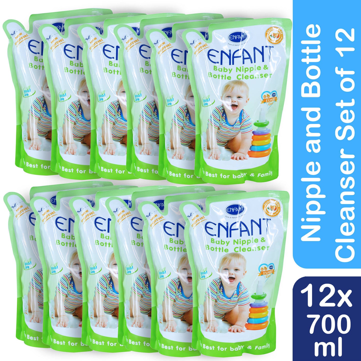 Enfant Nipple and Bottle Liquid Cleanser 700 ml /12PCS  Box Deal / Carton Deal