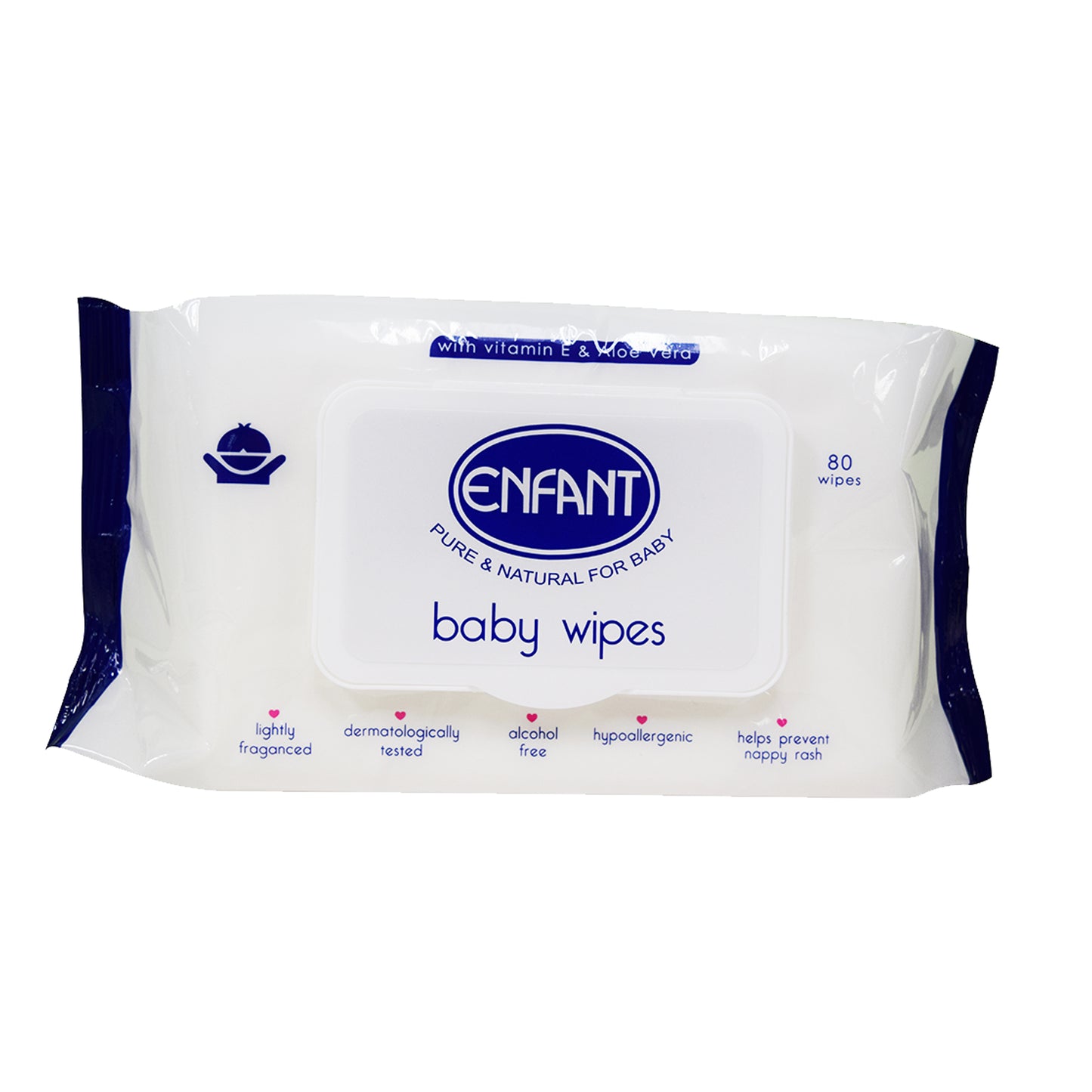 Enfant Baby Wipes 80 Sheets with Lid