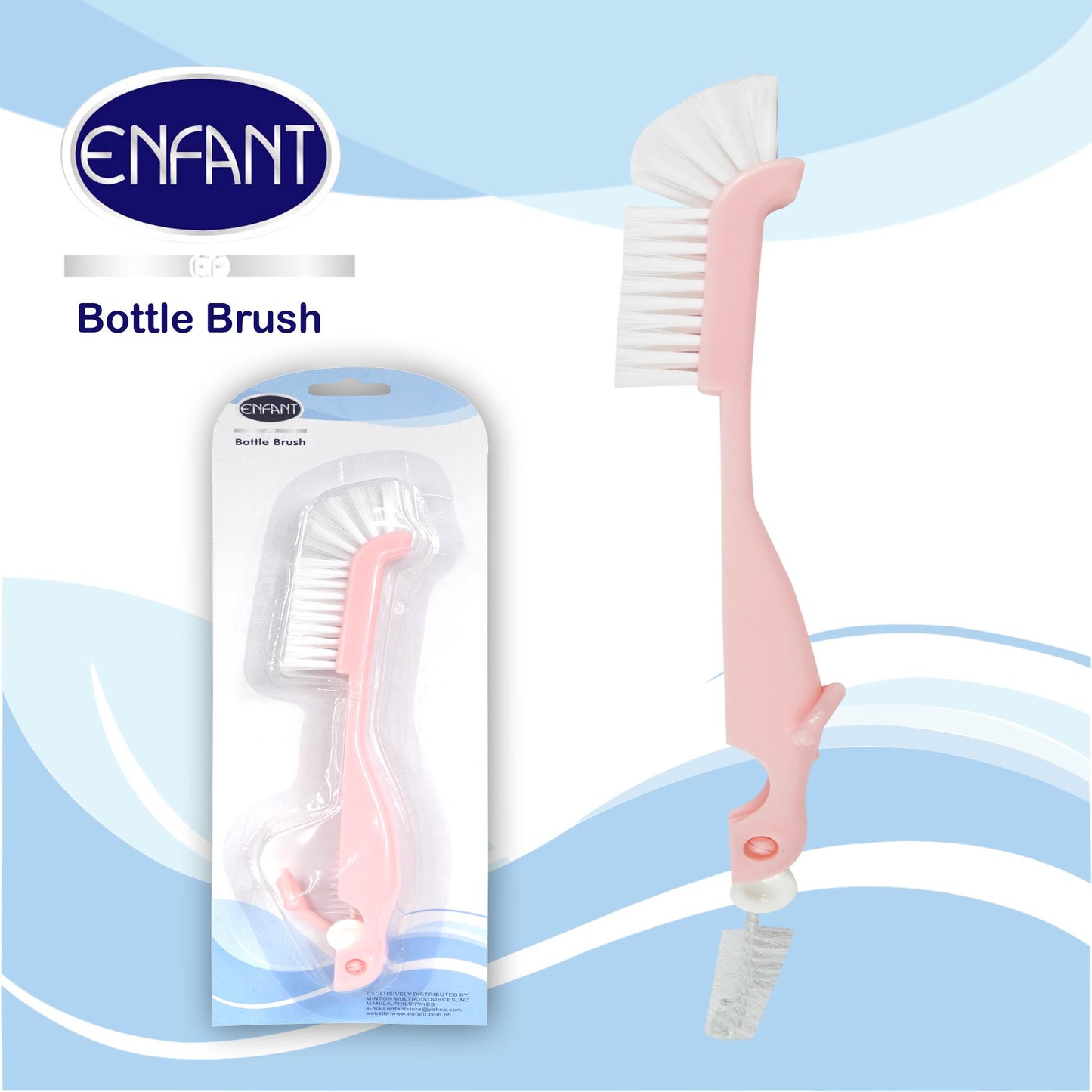 Enfant Baby Bottle Brush (Pink)